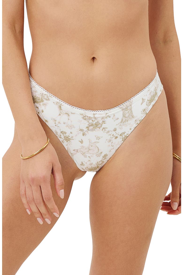 x Gigi Hadid Dawson Bikini Bottoms, Main, color, YOMI TOILE TAN PRINT