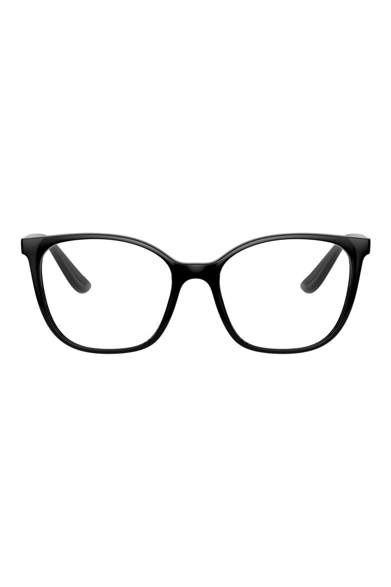 52mm Pillow Optical Glasses, Main, color, BLACK