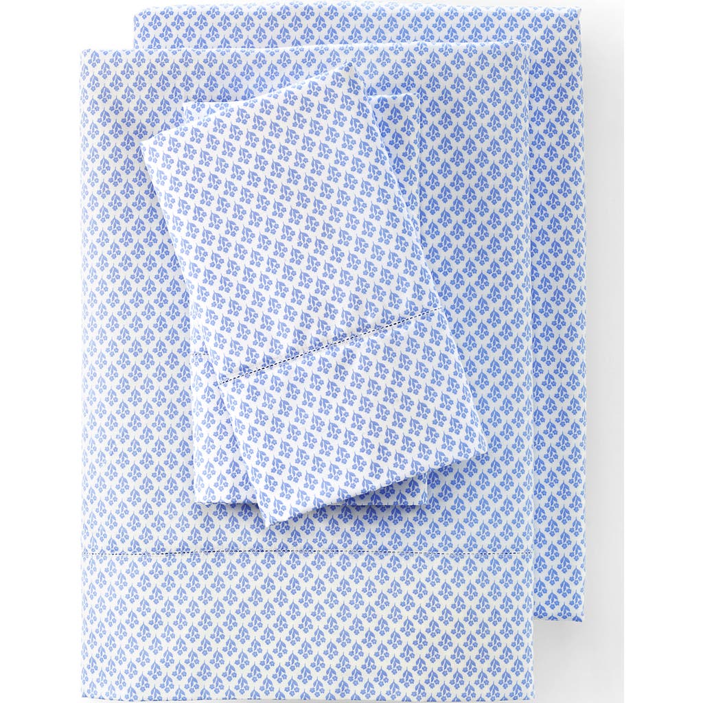 Lands' End 700 Thread Count Luxe Sateen Egyptian Cotton No Iron Pillowcases In Blue