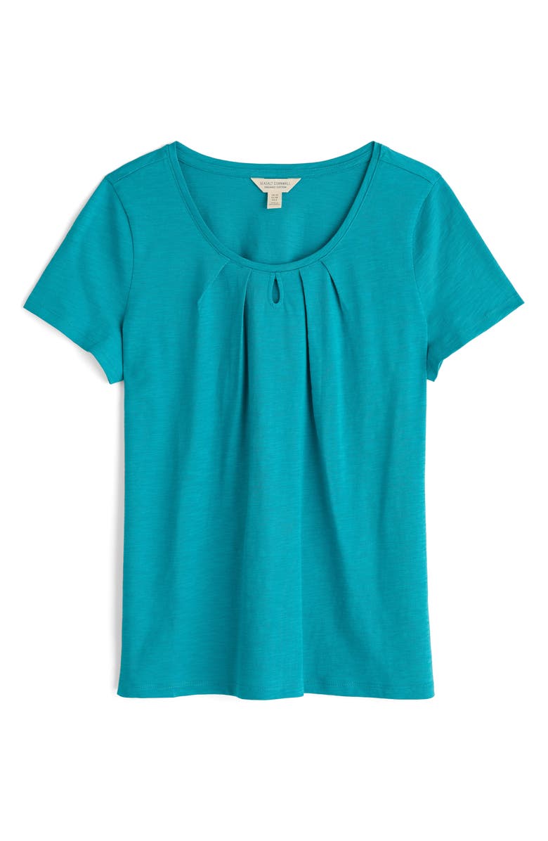 Seasalt Cornwall Appletree Keyhole T-Shirt, Alternate, color, Azurite