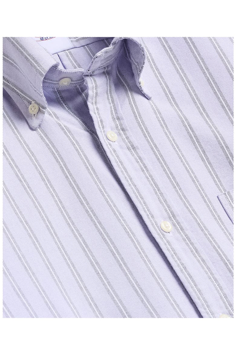 Friday Stripe Cotton Oxford Cloth Button-Down Shirt, Alternate, color, LAVENDERSTP