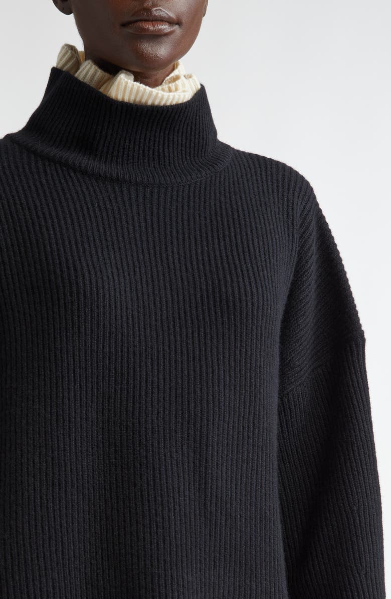 Altuzarra Zoppez Layered Mock Neck Cashmere Sweater, Alternate, color, 