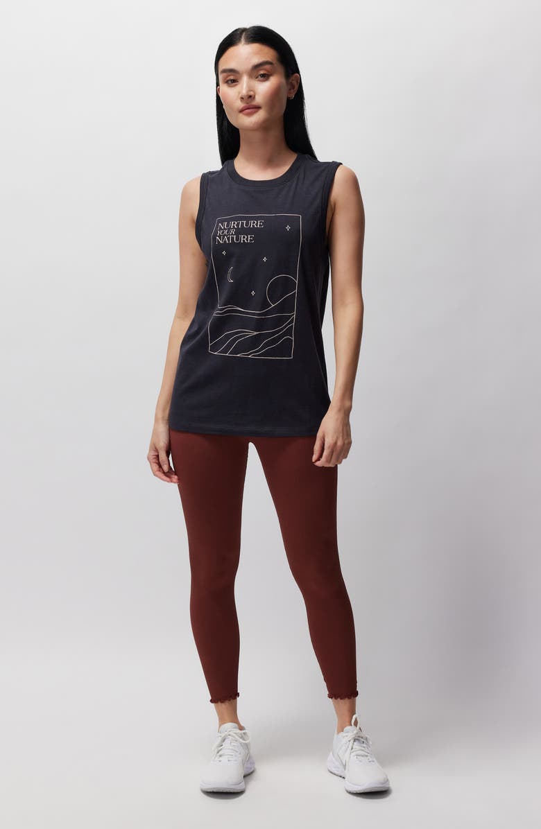 Spiritual Gangster Nurture Your Nature Irina Cotton Blend Muscle Tank, Alternate, color,