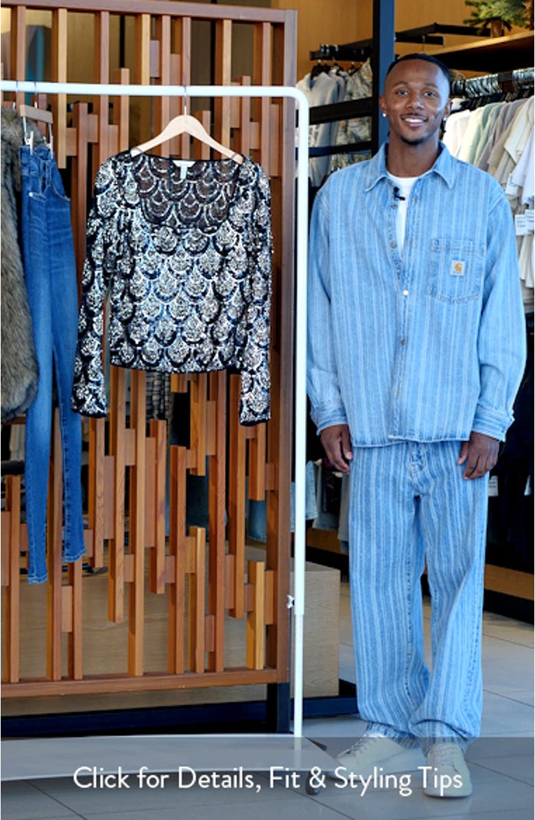 Sequin Geometric Top, sales video thumbnail