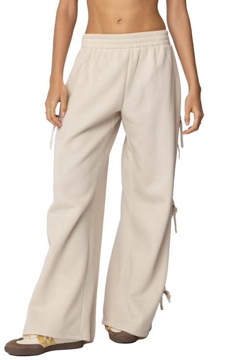 Claudette Bow Wide Leg Sweatpants