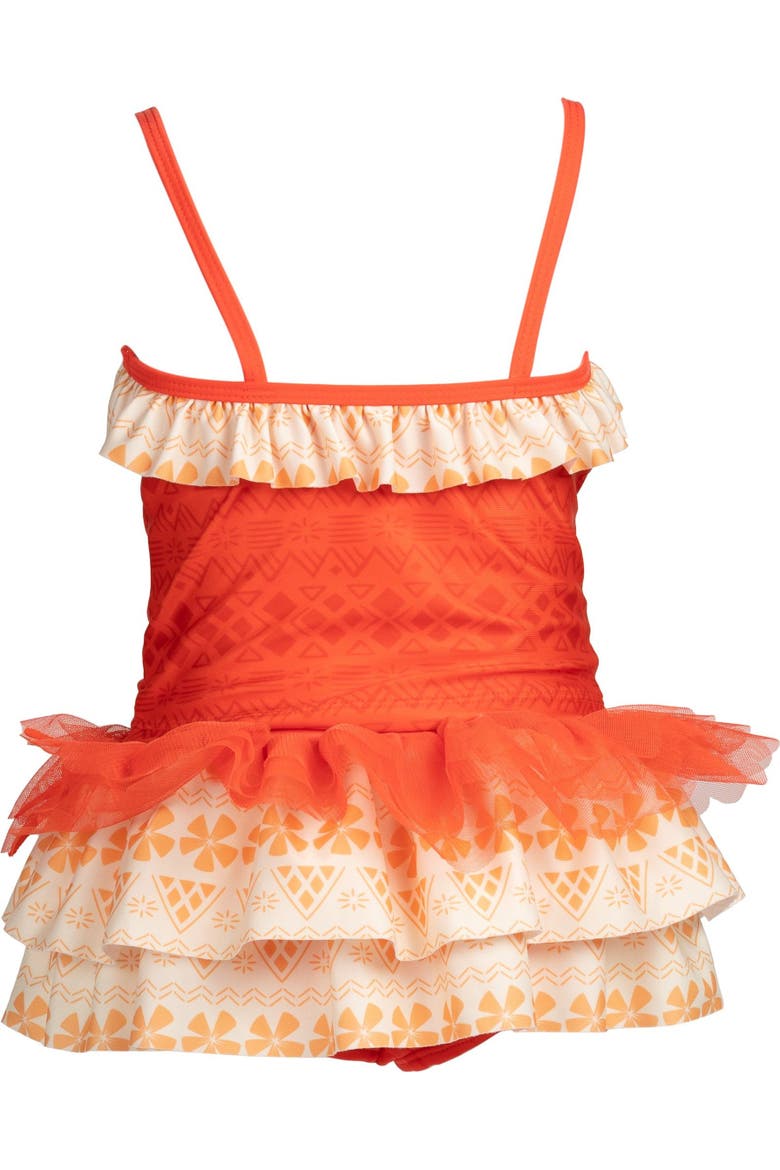 Moana 2-Piece Swimwear Tankini and Skirt Set, Alternate, color, Moana Sunset Orange