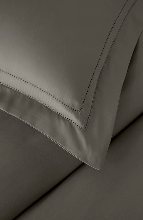 Pure Parima 500 Thread Count 100% Certified Egyptian Cotton Sateen Double Hemstitch Yalda Duvet Cove In Gray