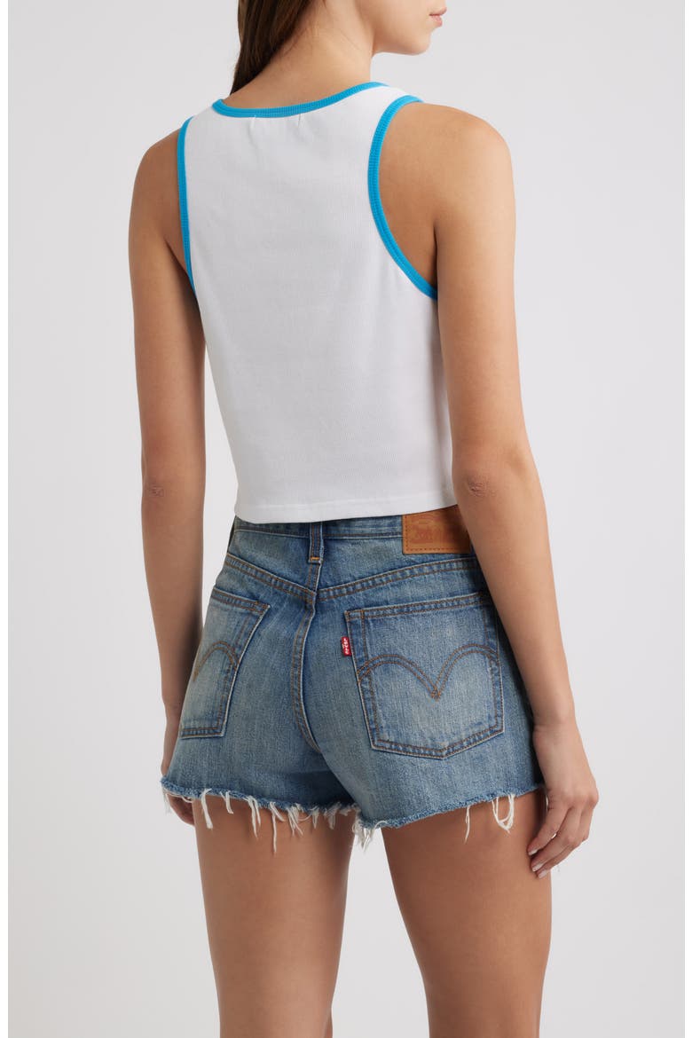 Rhinestone Ribbed Ringer Tank, Alternate, color, BRIGHT WHITE/ DRESDEN BLUE