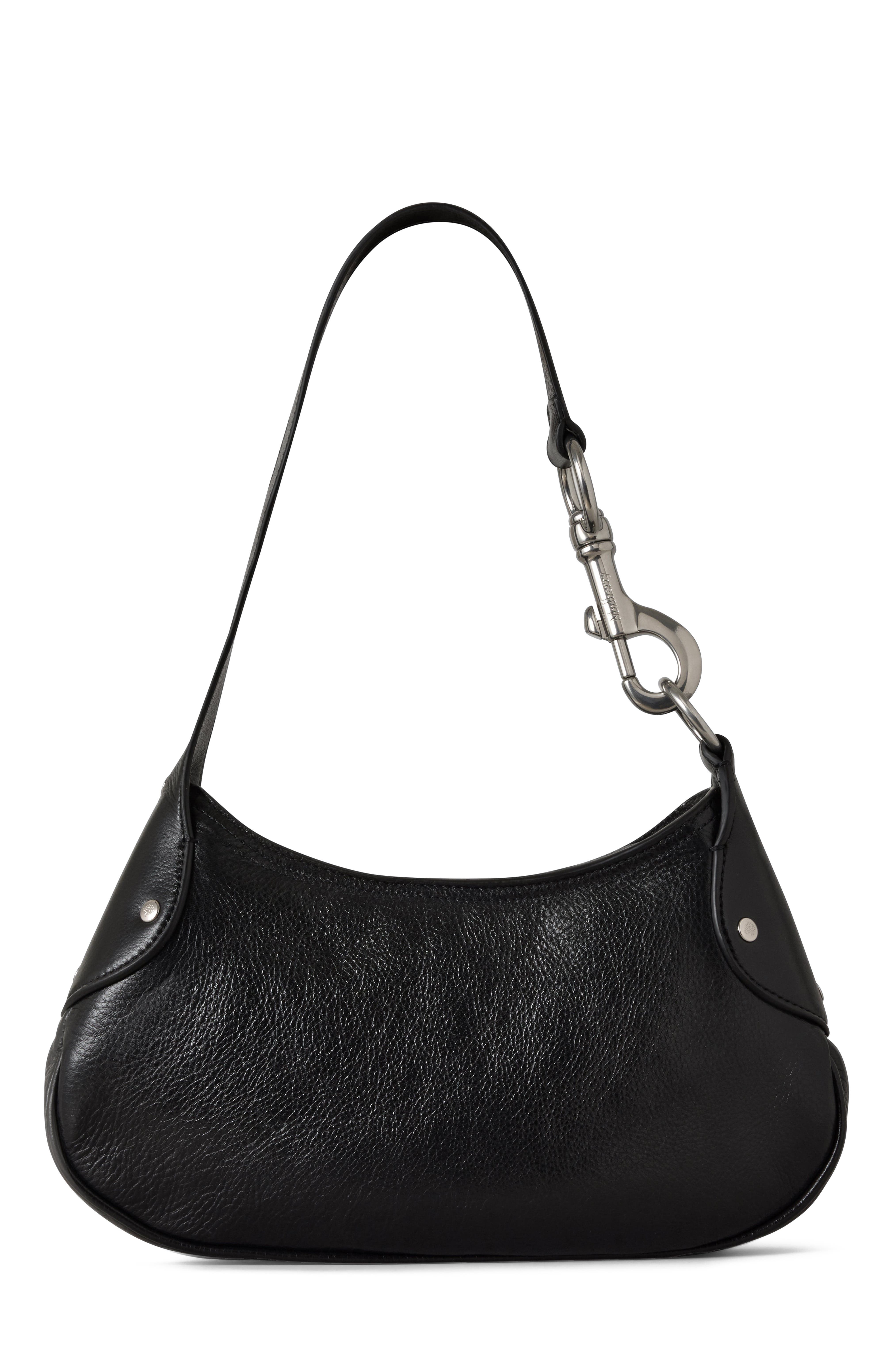 Mulberry Small Hackney Shoulder Bag, Alternate, color, Black