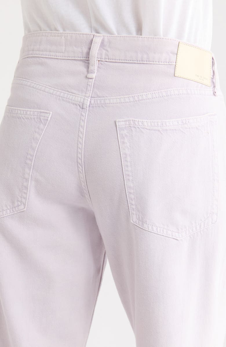 rag & bone Cam Straight Leg Flare Jeans, Alternate, color, Lilac
