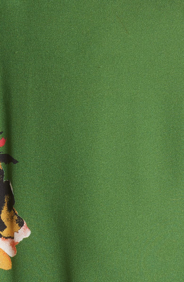 A.L.C. Cora Floral Print Silk Wrap Dress, Alternate, color, 