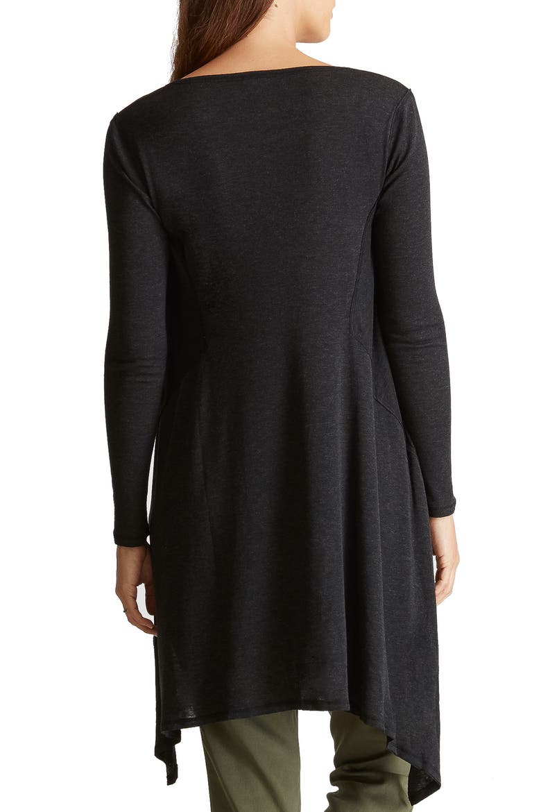 Ingrid & Isabel® Handkerchief Maternity Tunic Top, Alternate, color, DARK HEATHER