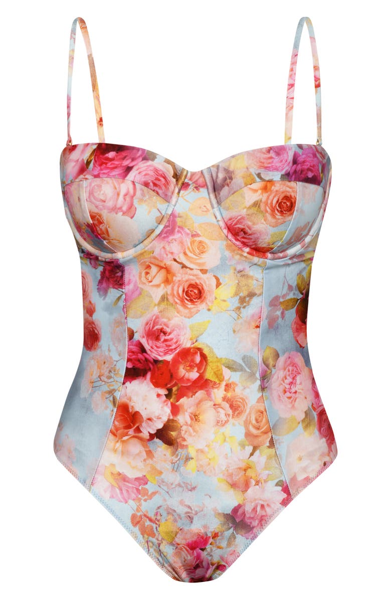 L'AGENCE Amie Soft Clound Underwire One-Piece Swimsuit, Alternate, color, 