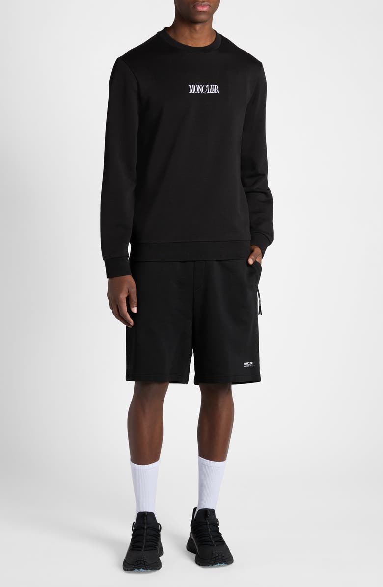 Moncler Embroidered Graphic Sweatshirt, Alternate, color, 