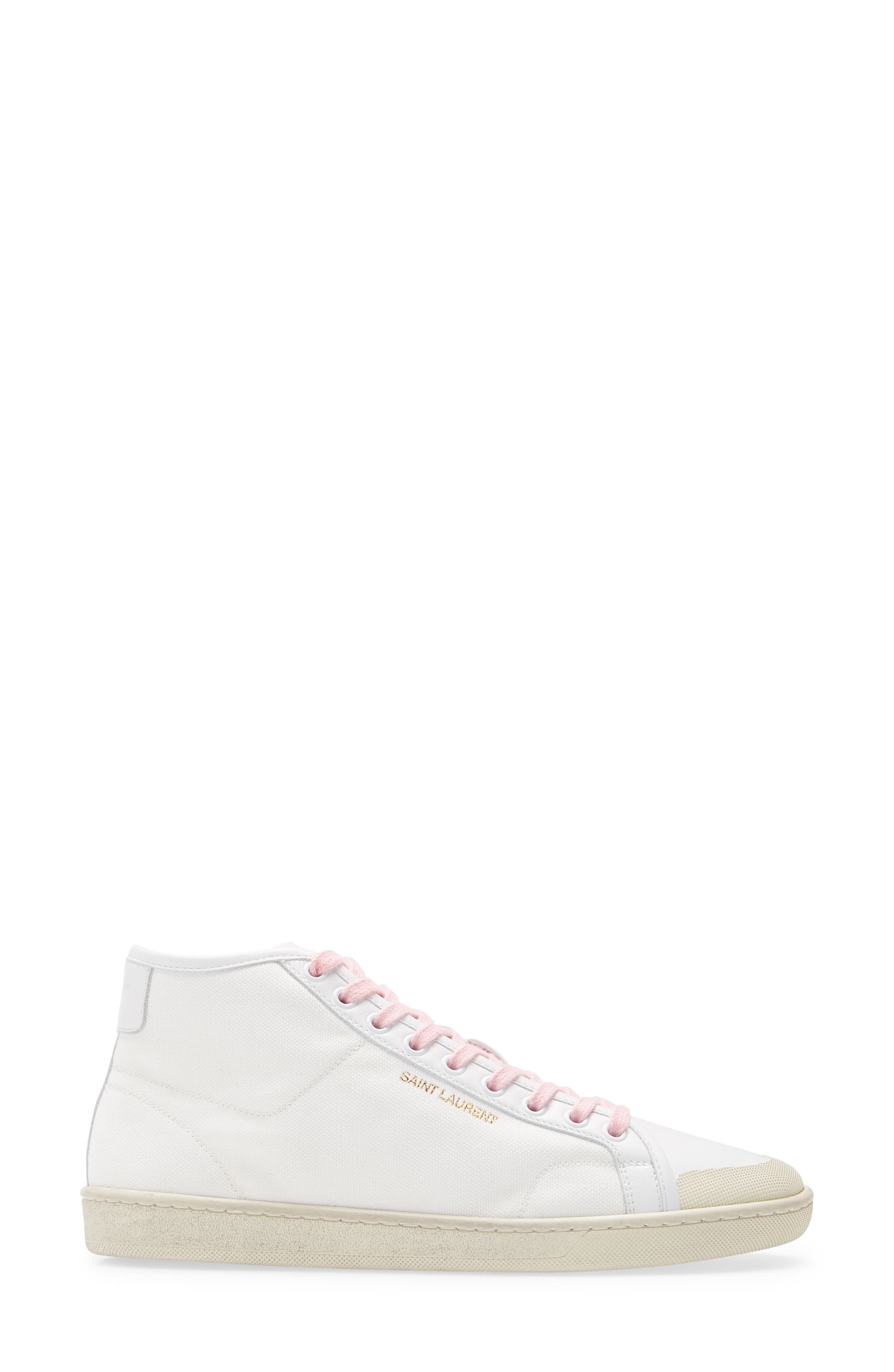 Saint Laurent SL/39 Organic Cotton Sneaker, Alternate, color, 
