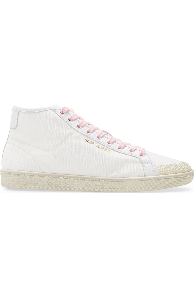 Saint Laurent SL/39 Organic Cotton Sneaker, Alternate, color,
