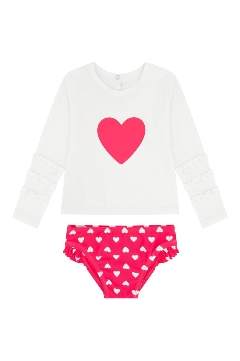Kids' Beach Babe Two-Piece Rashguard Swimsuit, Main, color, LOLLIPOP