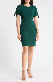 Calvin Klein Puff Sleeve Sheath Dress