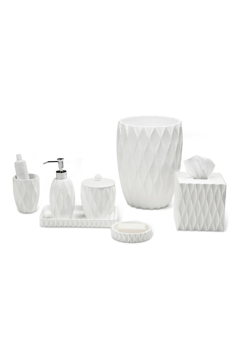 Wave 7-Piece Bath Accessory Set, Main, color, WHITE