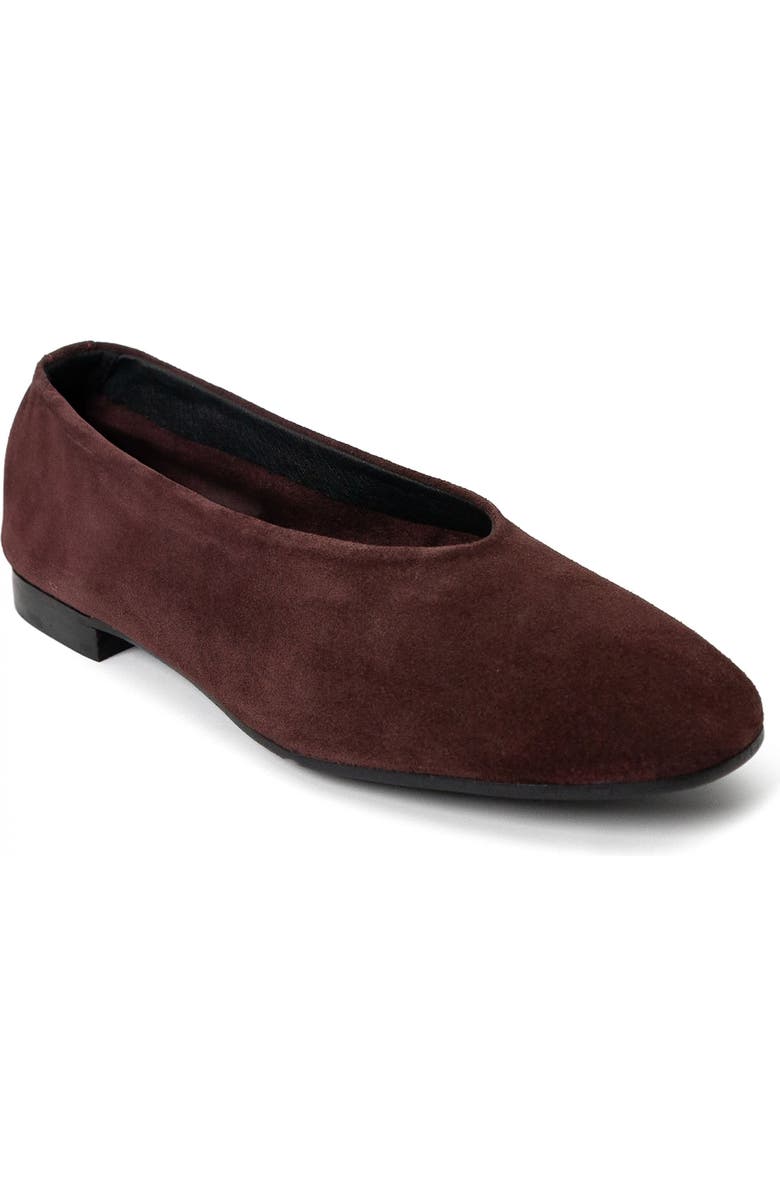 Menina Step Lucrecia Suede Ballet Flat, Alternate, color, Burgundy