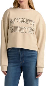 Favorite Daughter Cropped Collegiate Sweatshirt