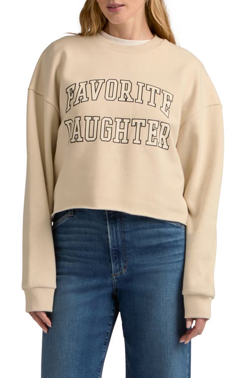 Favorite Daughter Cropped Collegiate Sweatshirt