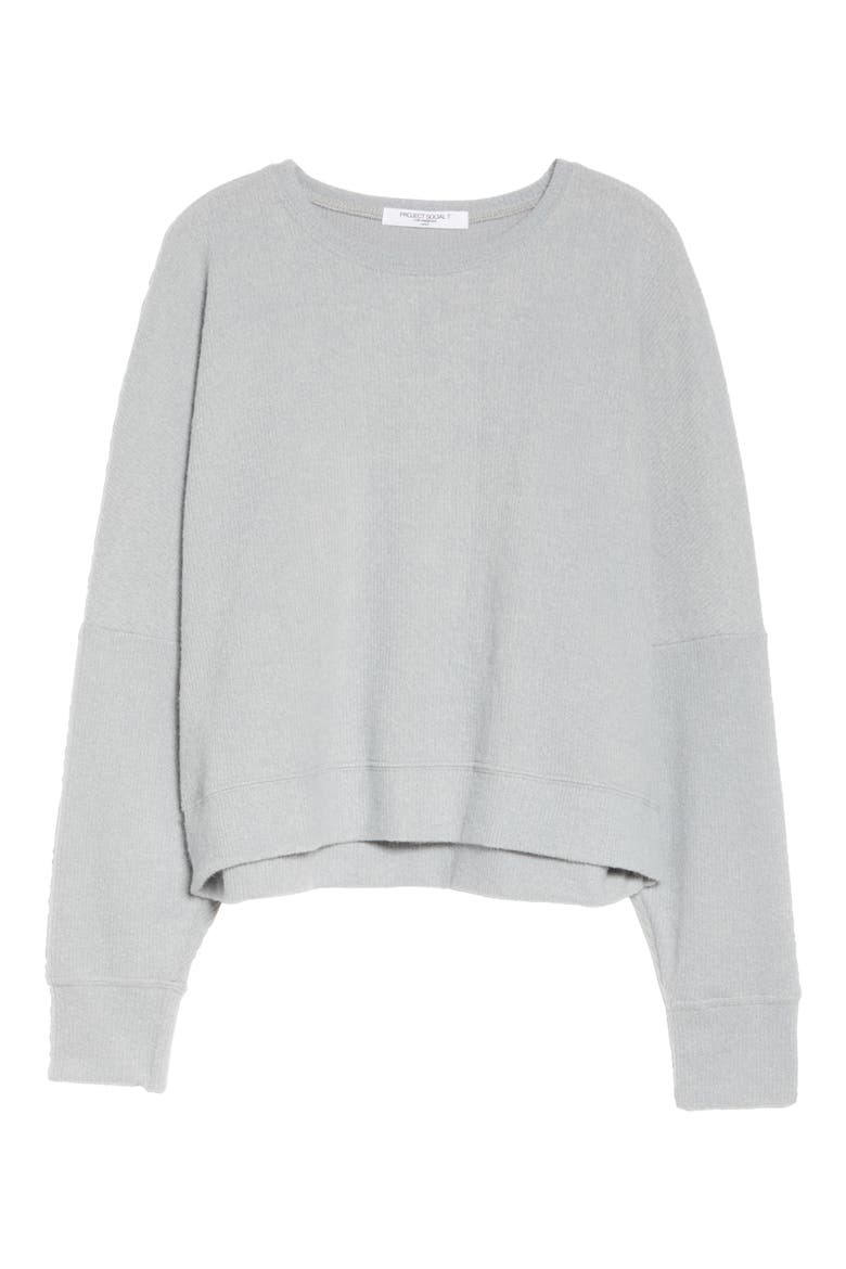 Manila Lounge Top, Alternate, color, HEATHER GREY