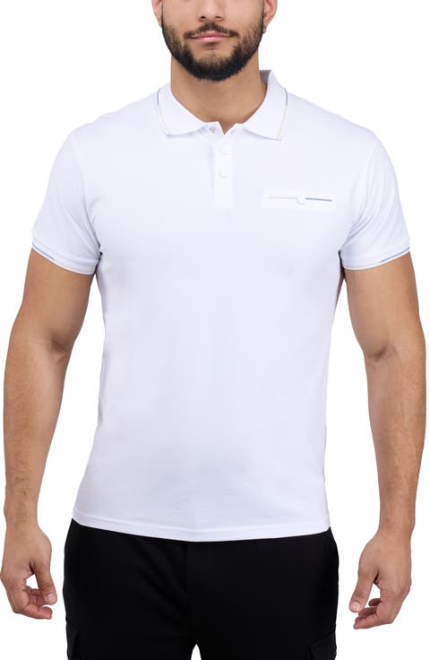 Jacquard Rib Collar Polo