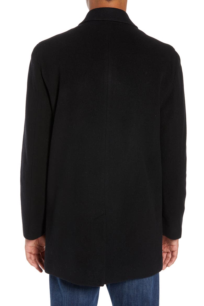 Wool Blend Overcoat, Alternate, color, BLACK