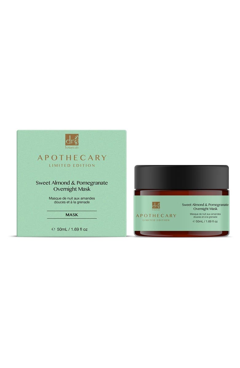 DR BOTANICALS Sweet Almond & Pomegranate Overnight Mask 50ml, Alternate, color, White