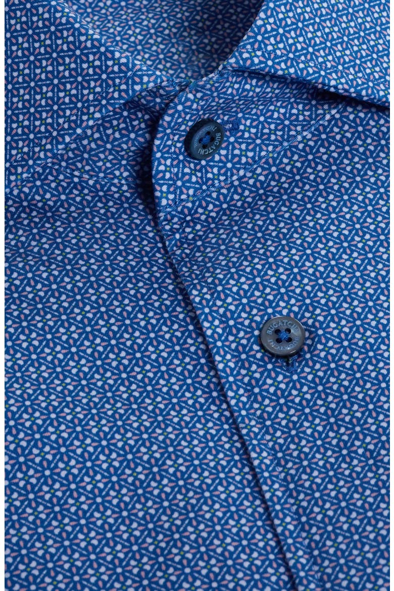 Devon OoohCotton® Mosaic Print Button-Up Shirt, Alternate, color, THISTLE