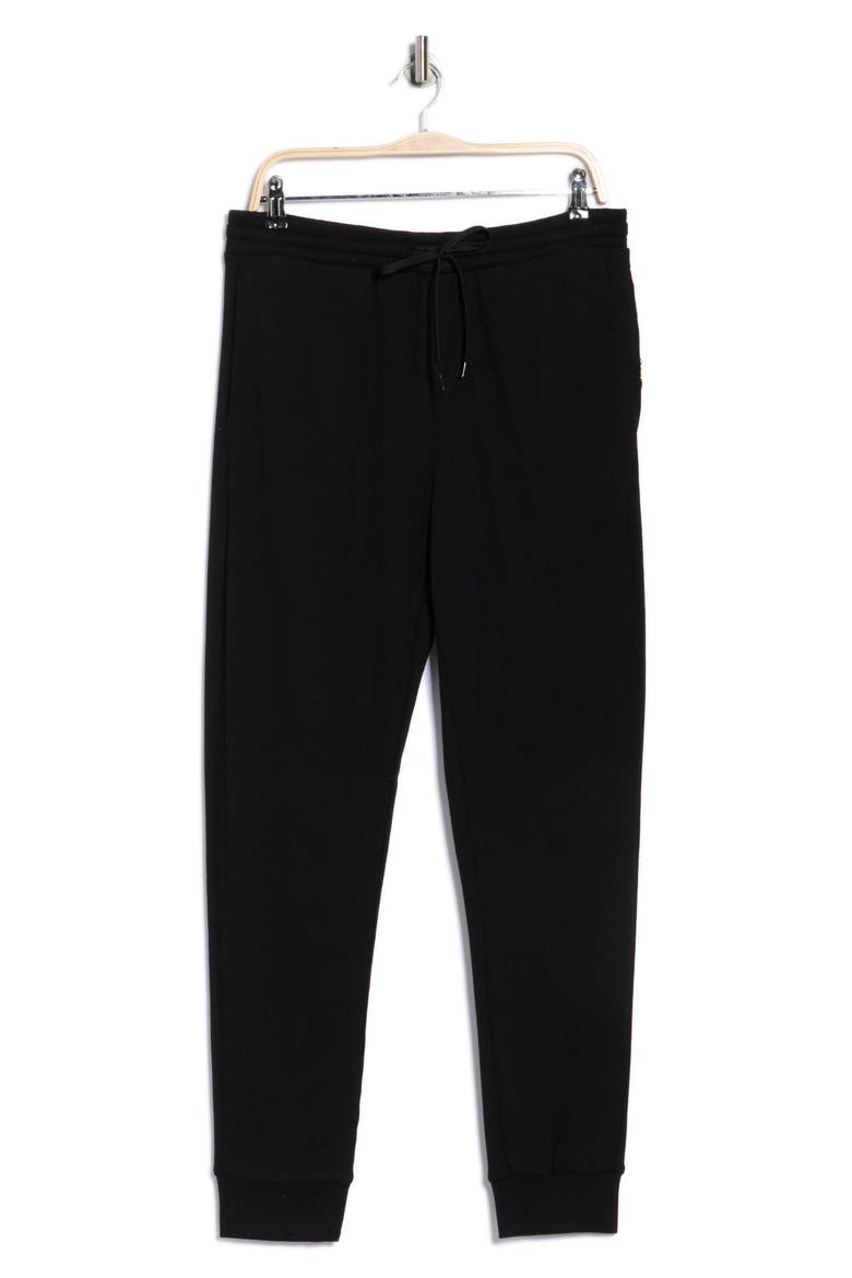 Waffle Knit Sleep Joggers, Alternate, color, BLACK