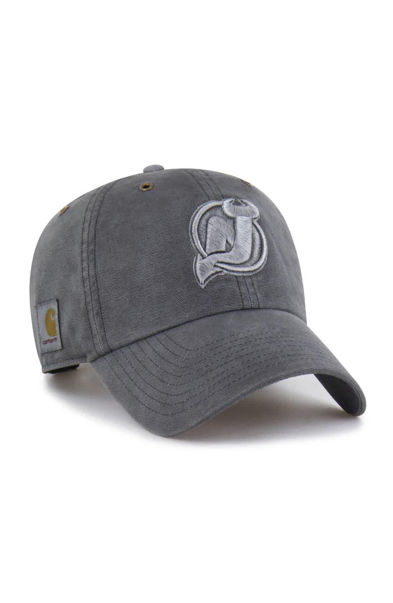 CARHARTT X 47 Men's Carhartt x '47  Charcoal New Jersey Devils Clean Up Adjustable Hat, Main, color, Charcoal