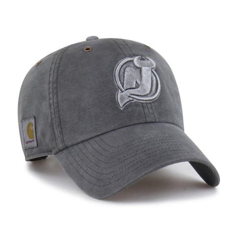 Men's Carhartt x '47  Charcoal New Jersey Devils Clean Up Adjustable Hat