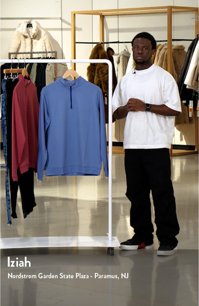 Perth Bird's Eye Performance Quarter Zip Pullover, sales video thumbnail