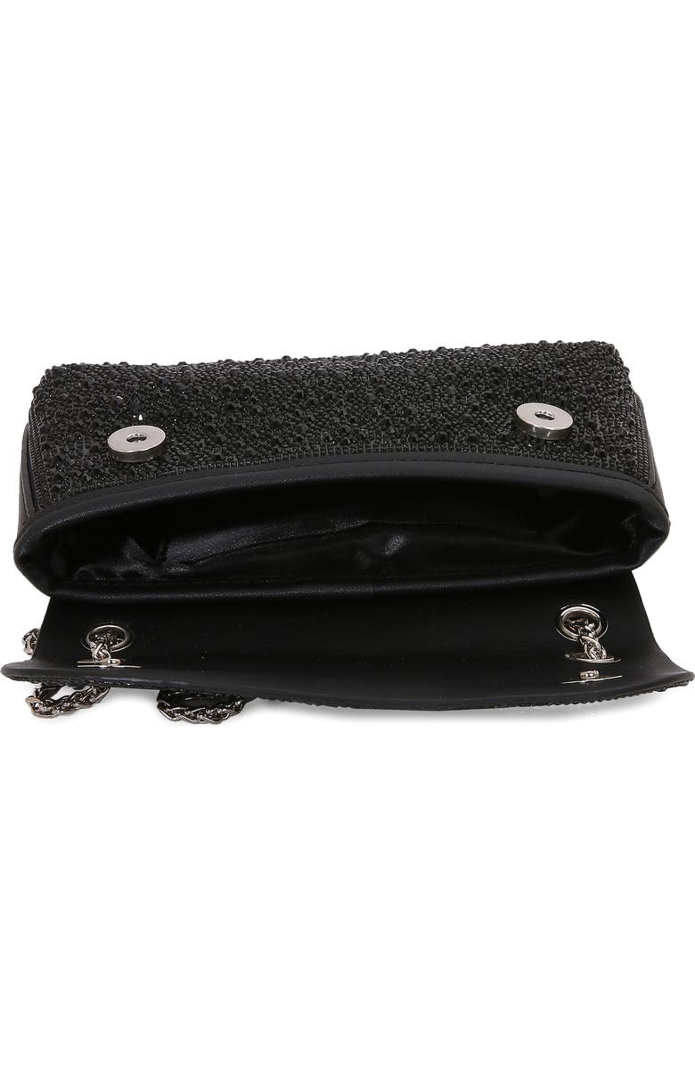 BERNESS Rhinestone Pavé Crossbody Bag, Alternate, color, Black