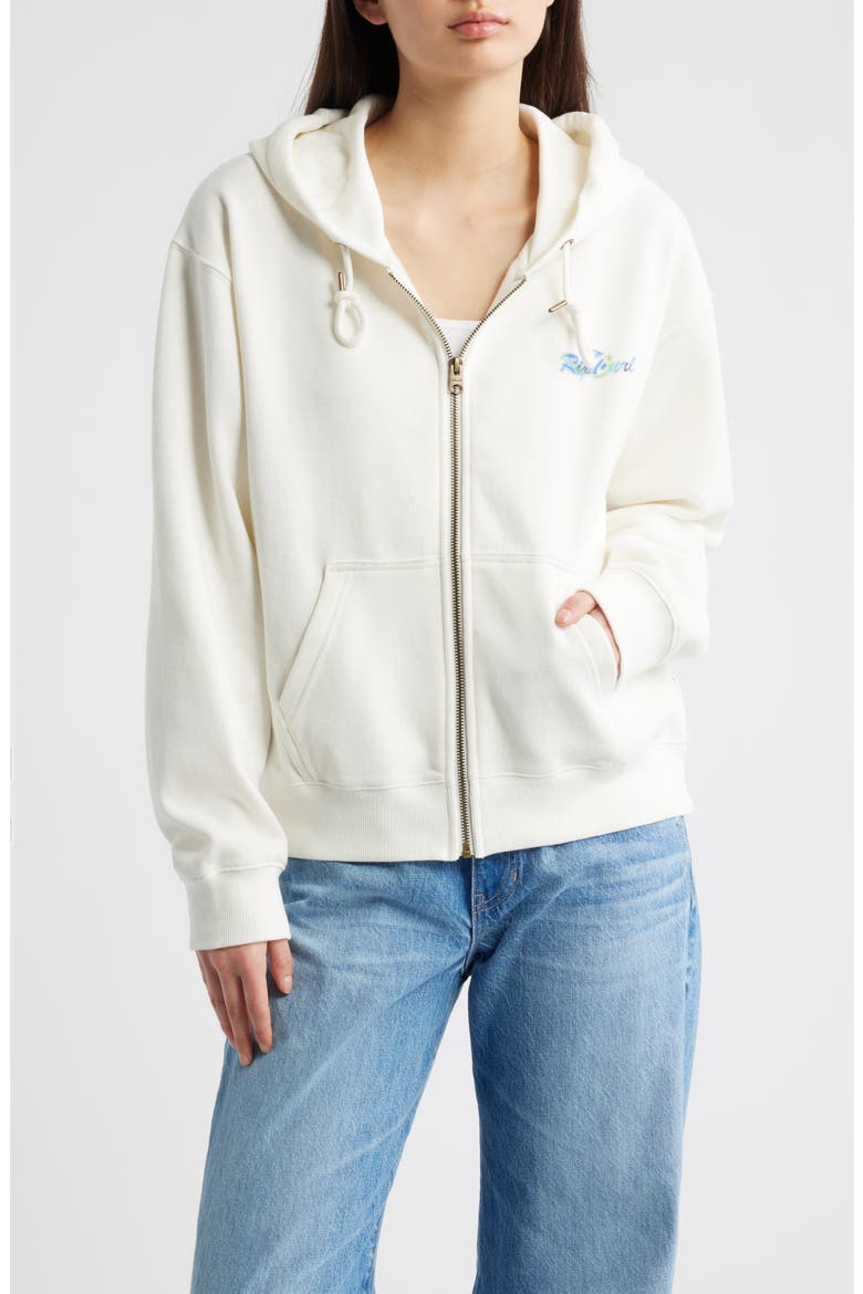Lay Day Relaxed Cotton Blend Hoodie, Alternate, color, BONE
