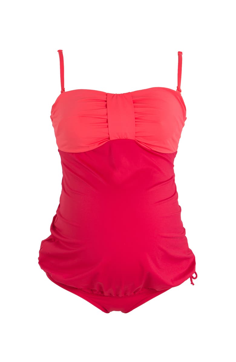 Cache Coeur Eden Maternity tankini, Alternate, color, Passion