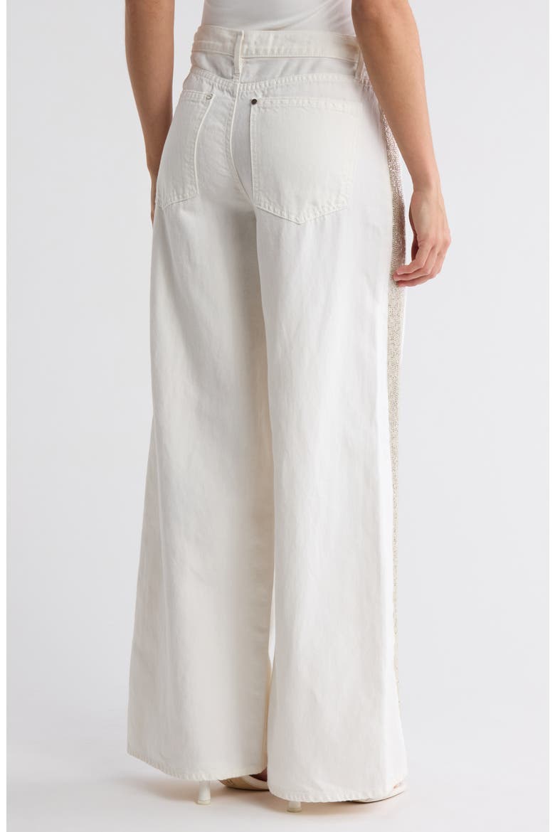 Almost Famous Side Sequin Jeans, Alternate, color, WHITE