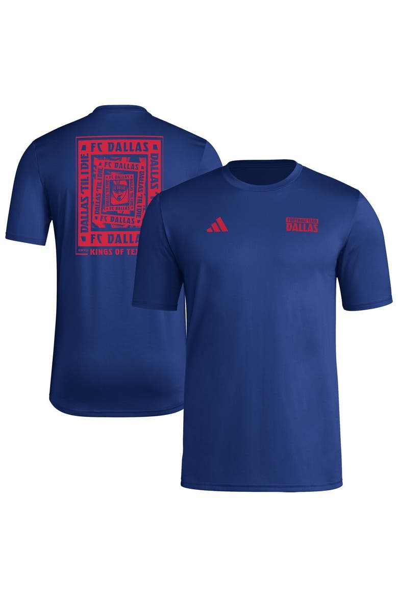 Men's adidas Blue FC Dallas Local Wrap T-Shirt, Alternate, color, Blue
