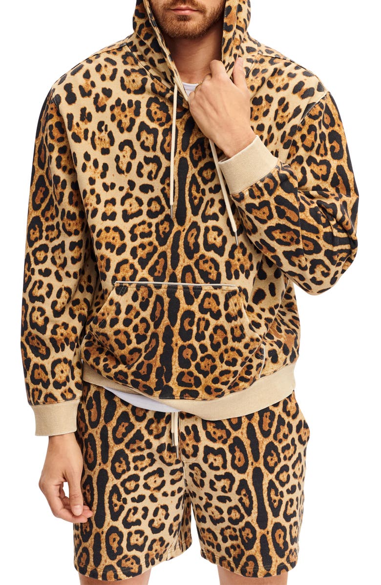 SER.O.YA Rex Leopard Print Hoodie, Main, color,