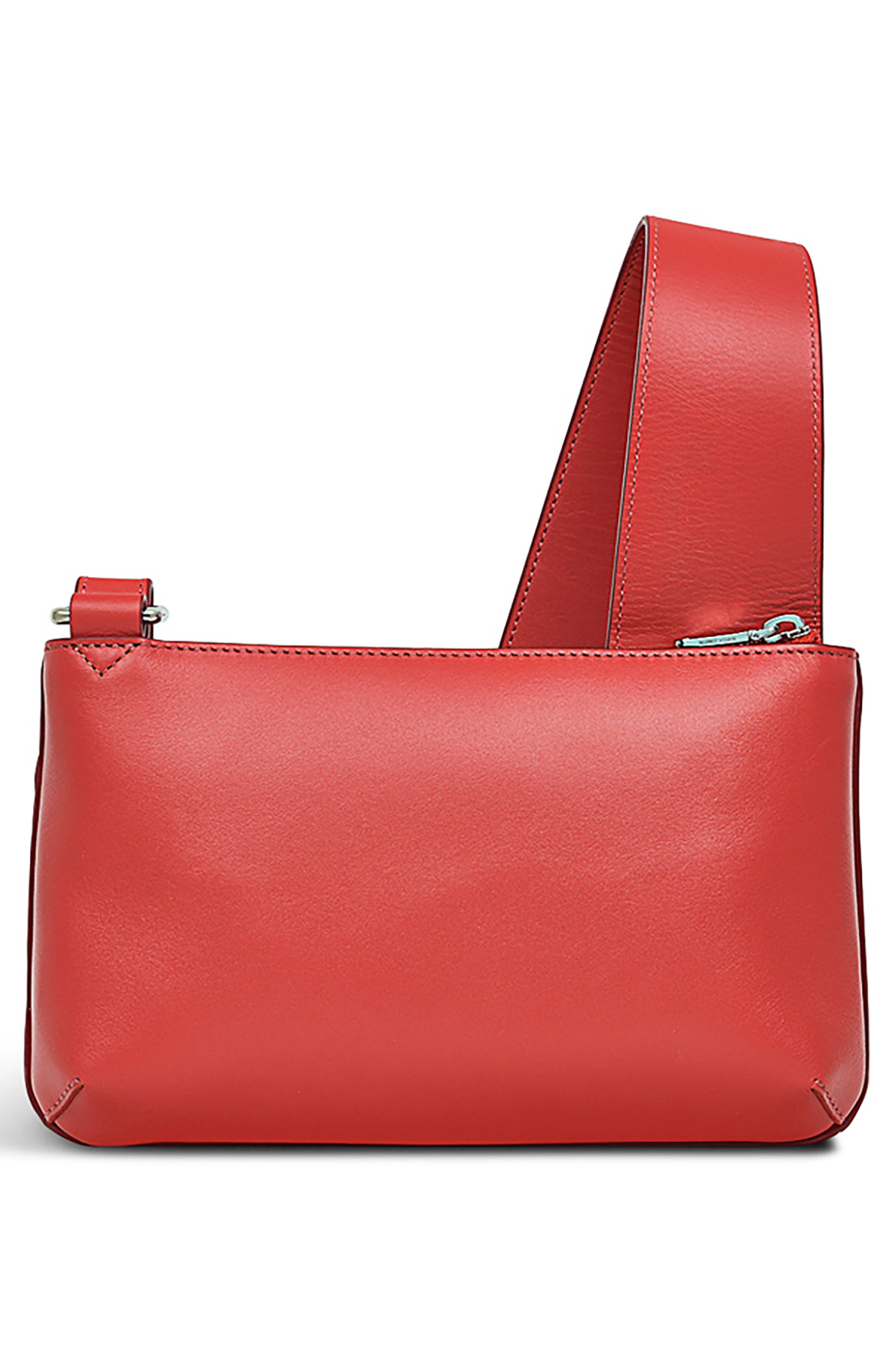 Radley Pockets Icon Mini Zip Crossbody Bag, Alternate, color, Lava