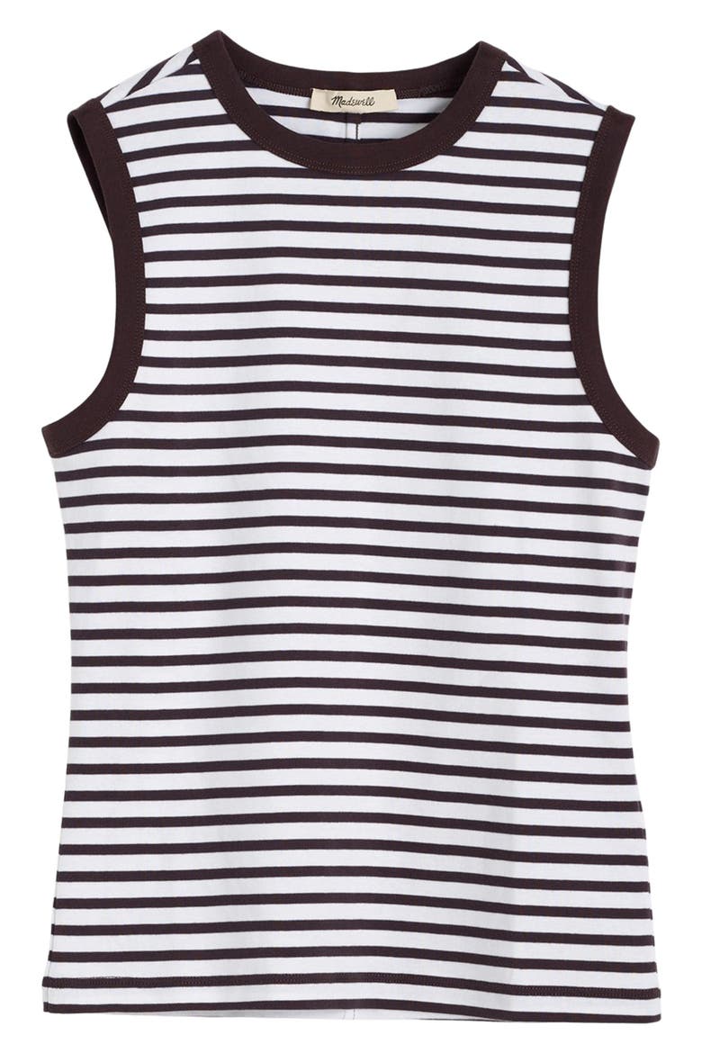 The '90s Compact Cotton Shell Tank, Alternate, color, NEW YORK STRIPE