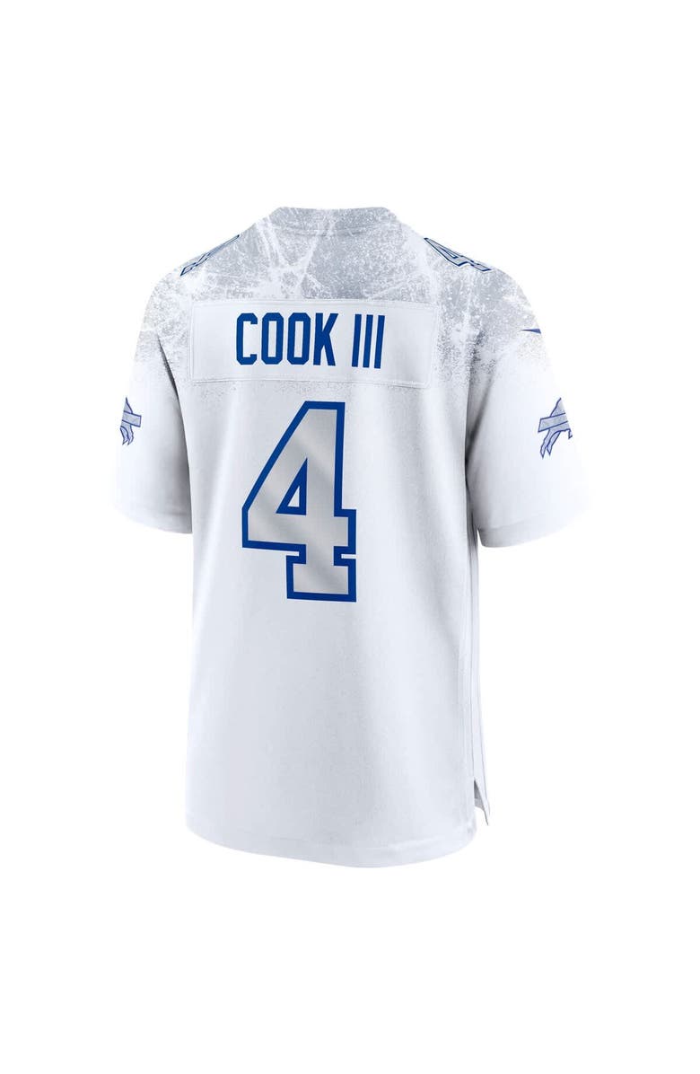 Nike Men's Nike James Cook III White Buffalo Bills 2025 Rivalries Collection Game Jersey, Alternate, color, 