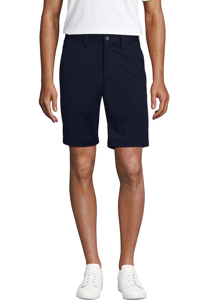 Traditional Fit 9" Flex Performance Golf Shorts, Alternate, color, Radiant Navy