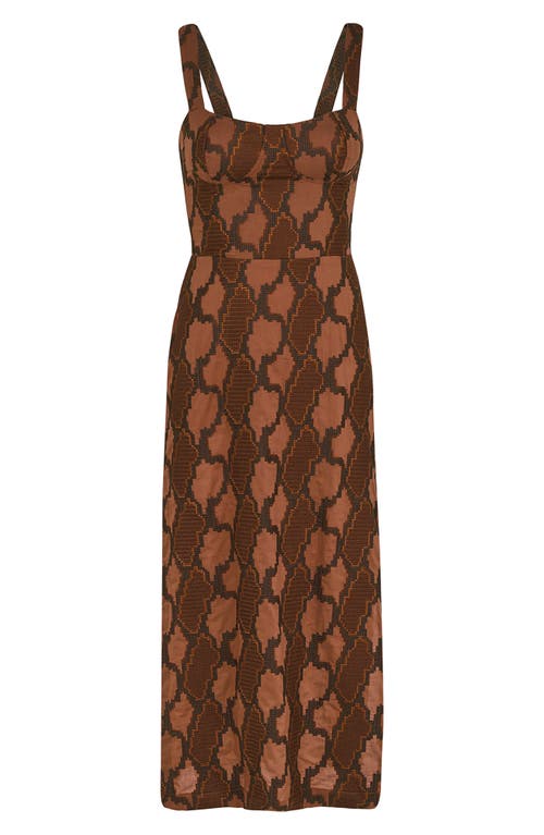 Vix Paula Hermanny Coen Cover-up Sundress In Brown
