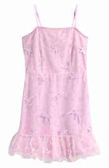 Kids' Sequin Bow Tulle Bubble Dress