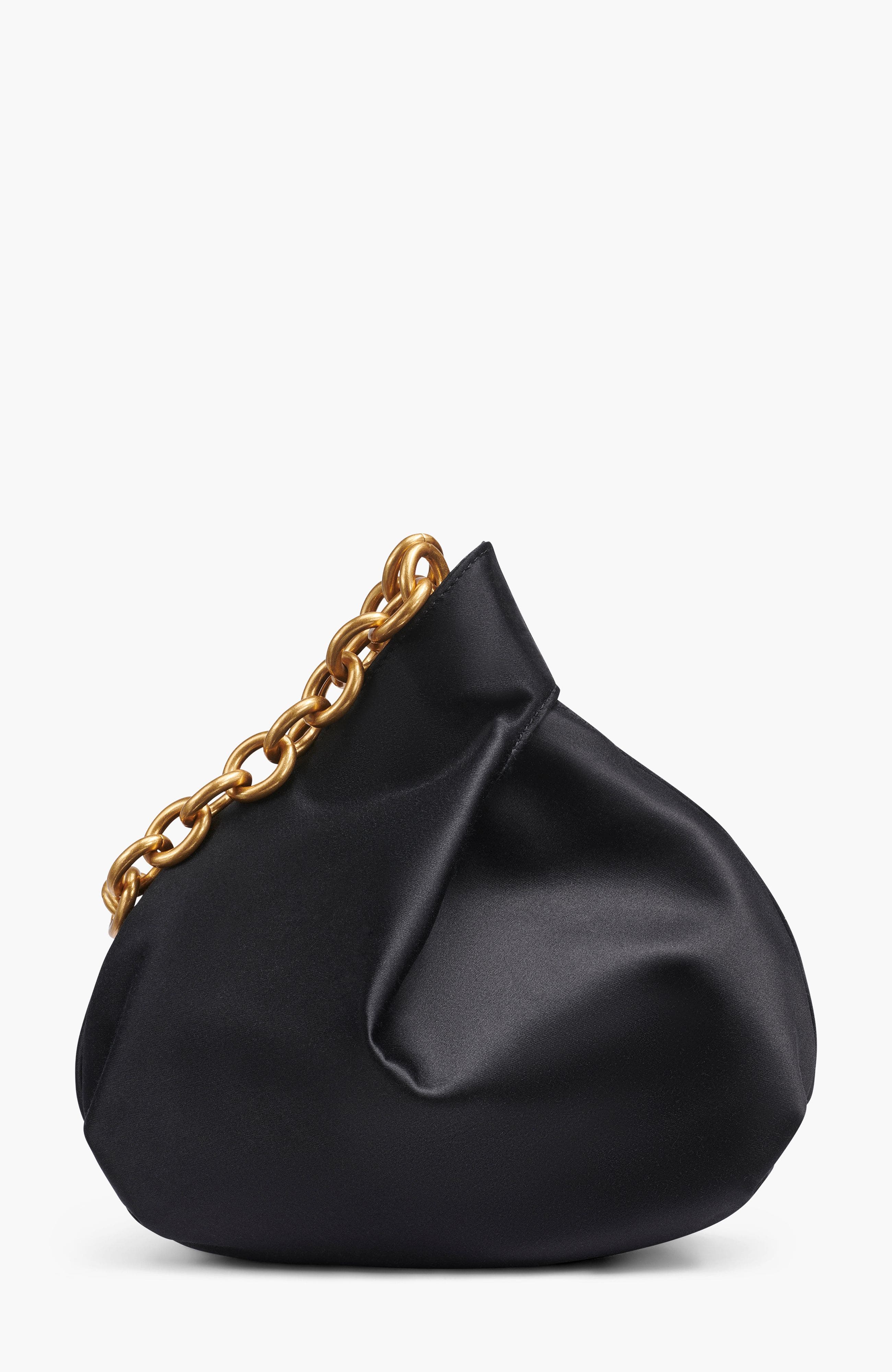 Donna Karan New York Lawrence Satin Wristlet, Alternate, color, Blk/Gold