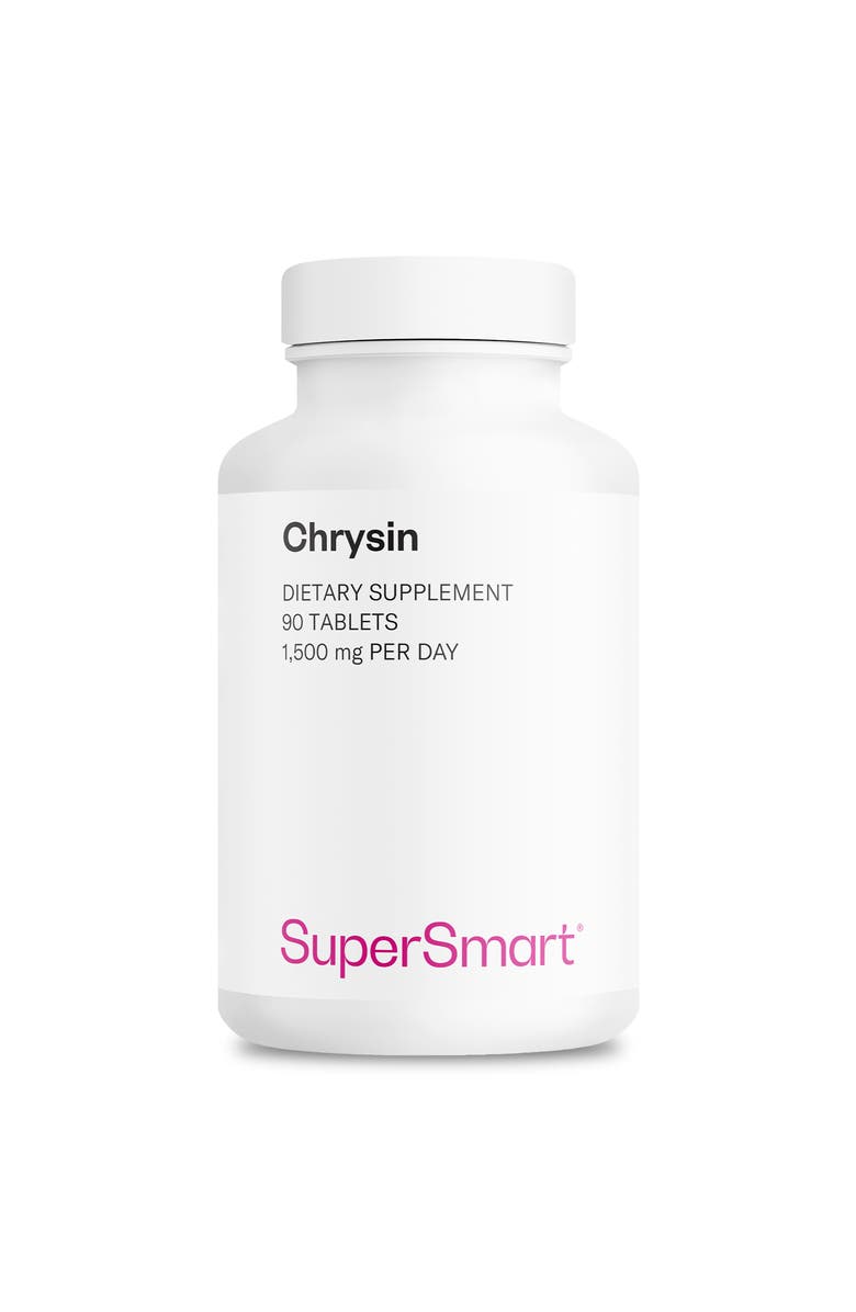 SuperSmart Chrysin Supplement 1500mg, Main, color, NO COLOR