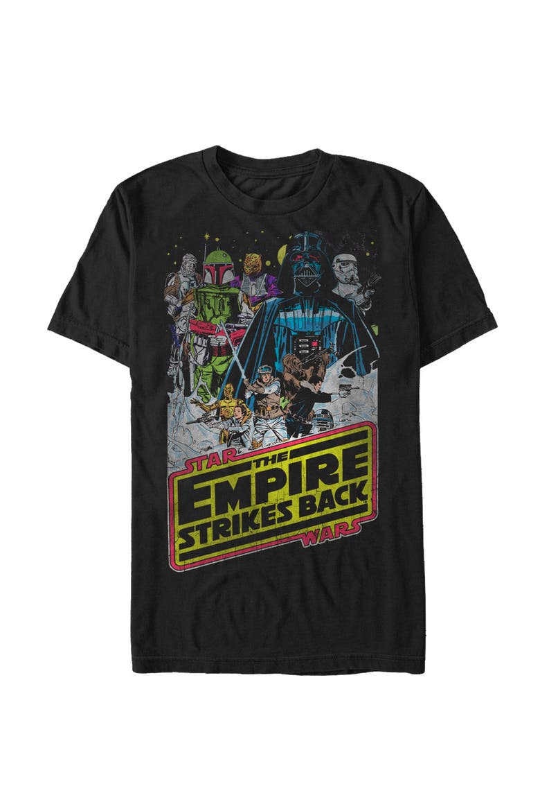 Men's Star Wars Movie Poster Graphic Tee, Main, color, Black